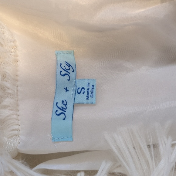 She + Sky Faux Furry Jacket Cream - Picture 2 of 4